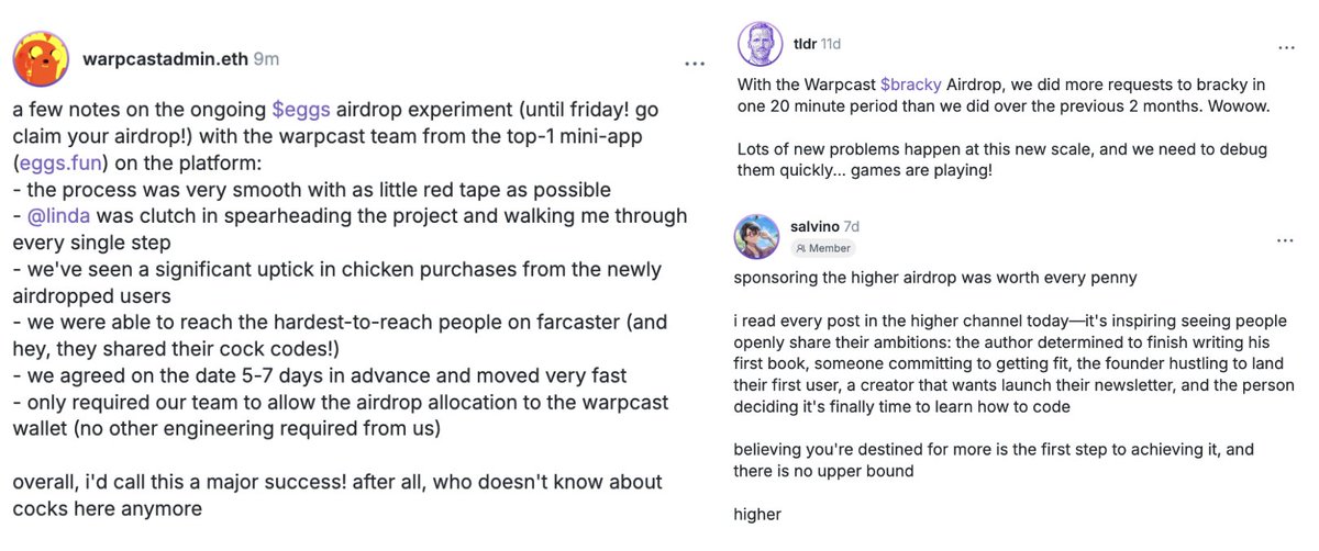 ljxie's tweet image. We ran our first few airdrop offers to @farcaster_xyz users and it&apos;s been going great with user activation for projects! DM me if you&apos;re interested in doing an airdrop to high quality users