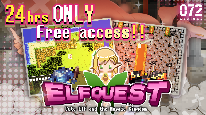 072Project's tweet photo. Limited Time Only❗ Free for 24 Hours⏰
〖ELF QUEST ~ Cute Elf and the Mosaic Kingdom〗RELEASED
https://t.co/1pjoBOGMWg
🤩Once claimed, you can download and play even after sales end.
#072Project #AprilFoolsDay #LimitedTimeFree #RPG #free https://t.co/2rToCEFMsf