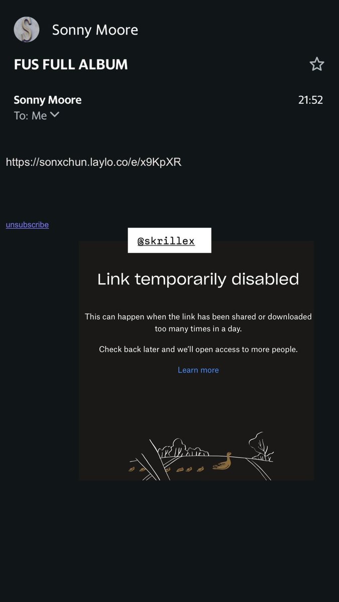 omg 🫶 <a href="/Skrillex/">Skrillex</a>