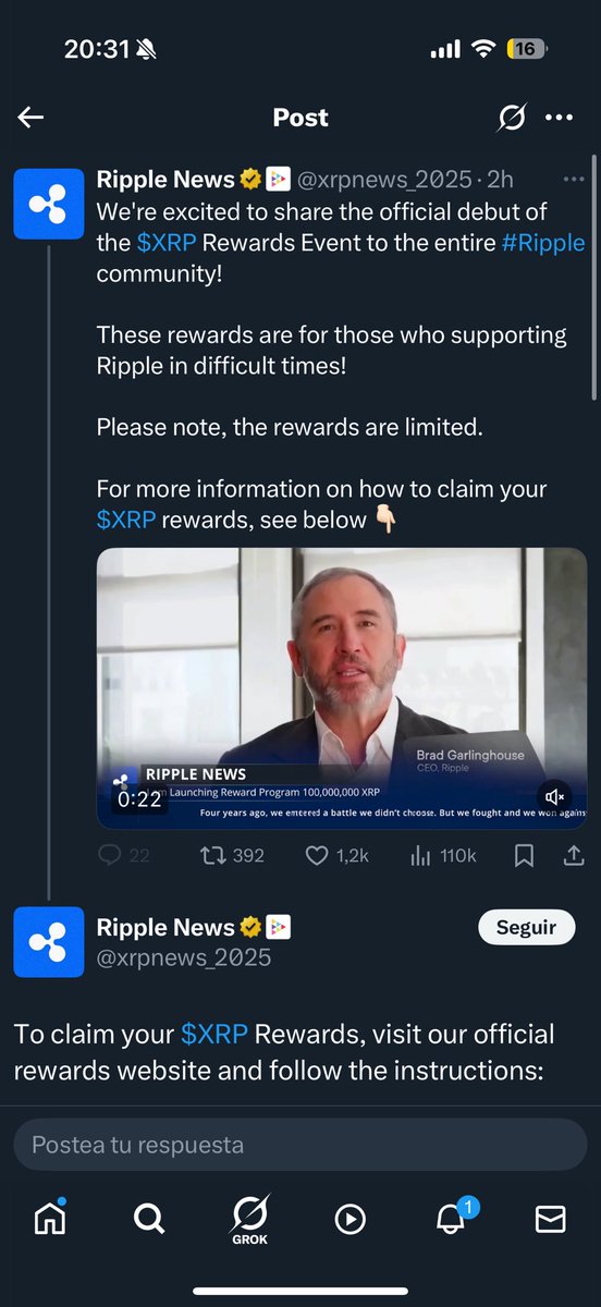 Parzival036's tweet photo. @bgarlinghouse Hello, they are using the name of Ripple and yours illegally. I just fell for a scam with https://t.co/fXFoq4tKex. I am attaching screenshots and links to the scam that was organized with the help of https://t.co/fxHJqNxdGg. https://t.co/clZJeE5Xut