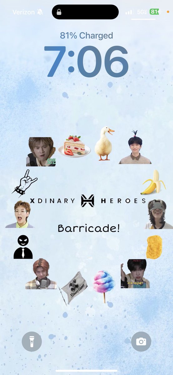 Manifesting Xdinary Heroes barricade tickets so hard I made a lockscreen. I’m totally normal lol