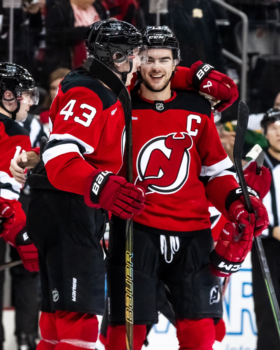 NJDevils's tweet photo. Name a better trio than Cap and the Hughes brothers. You can't. https://t.co/70YuOhW788