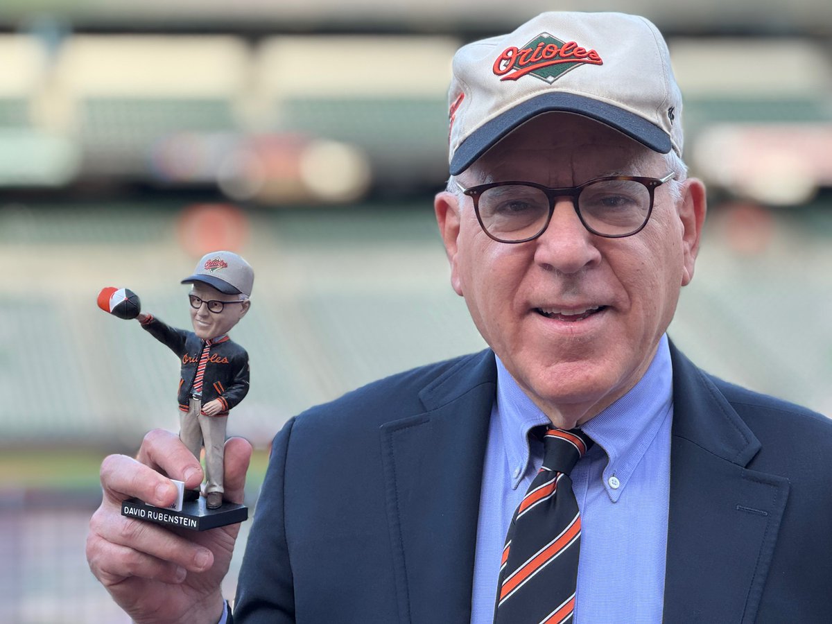David M. Rubenstein (@dm_rubenstein) on Twitter photo And if you want a bobblehead of yours truly, see you on April 19th. Go <a href="/Orioles/">Baltimore Orioles</a>! And if you want a bobblehead of yours truly, see you on April 19th. Go <a href="/Orioles/">Baltimore Orioles</a>!