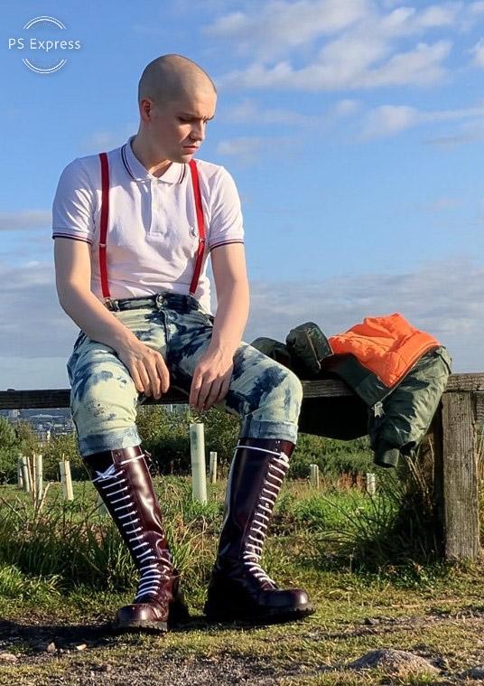 A #Skinhead doesn't go unnoticed in the city, let alone in the countryside!