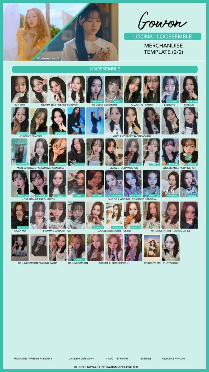 loona トレカ セット ゴウォン loossemble Gowon Go Won Ktown4u Lucky Draw Photocard Loossemble 1st Album