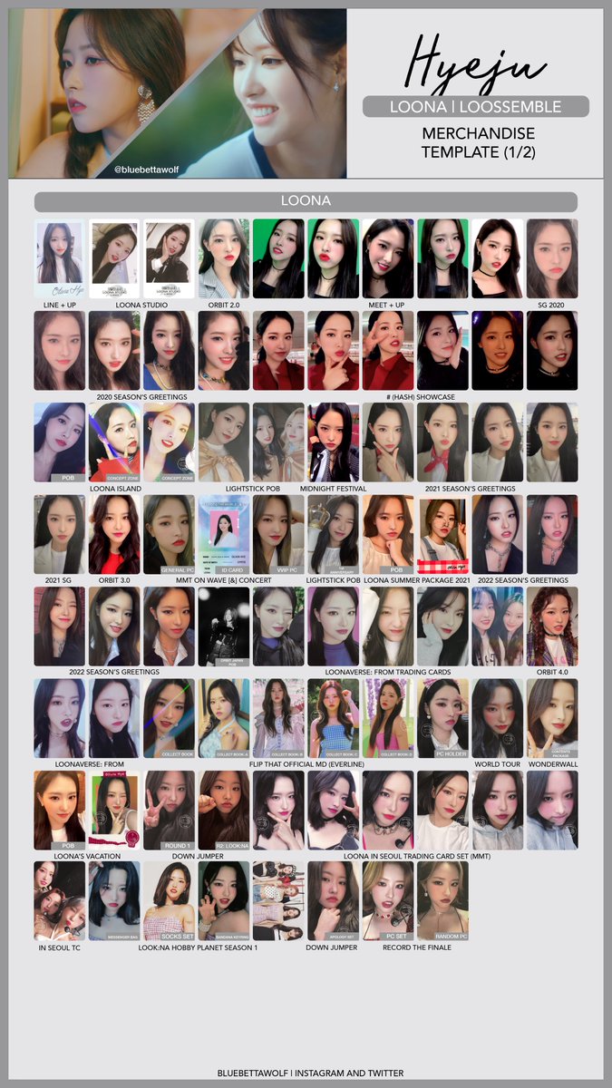 Loona / Loossemble - Gowon and Hyeju Merchandise Photocard