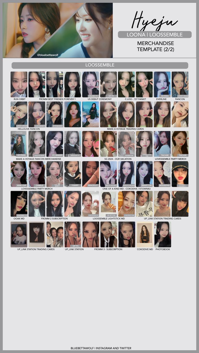 Loona / Loossemble - Gowon and Hyeju Merchandise Photocard