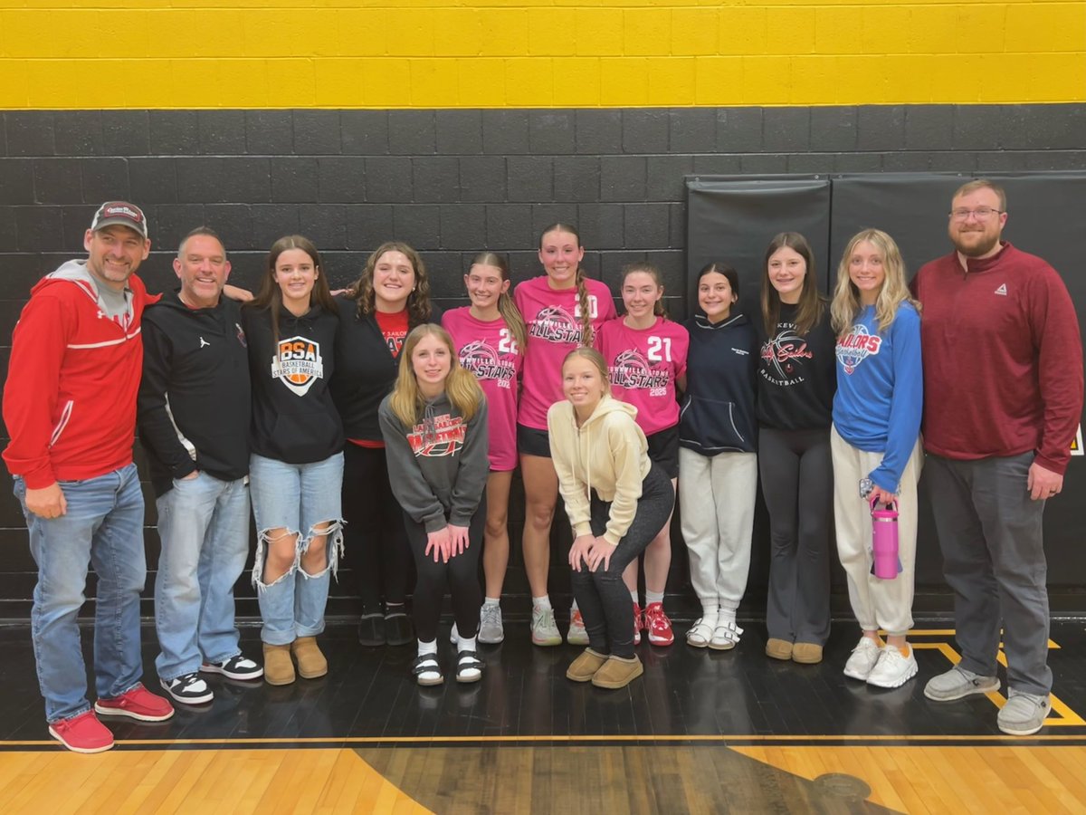 Congratulations to our awesome seniors as they participated in the annual Townville Lions All Star game!! Amber, Kyndra and Maddie once again represented the Lady Sailor program with pride! Congratulations to Amber for winning the 3pt Shooting contest and Kyndra for being MVP!!!