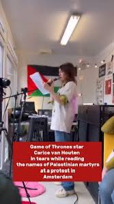 hinam83's tweet photo. @fz206 Also Melisandre - she was one of the very early pro Palestinian supporters 👏🏽🇵🇸 https://t.co/XO7r6lns4t
