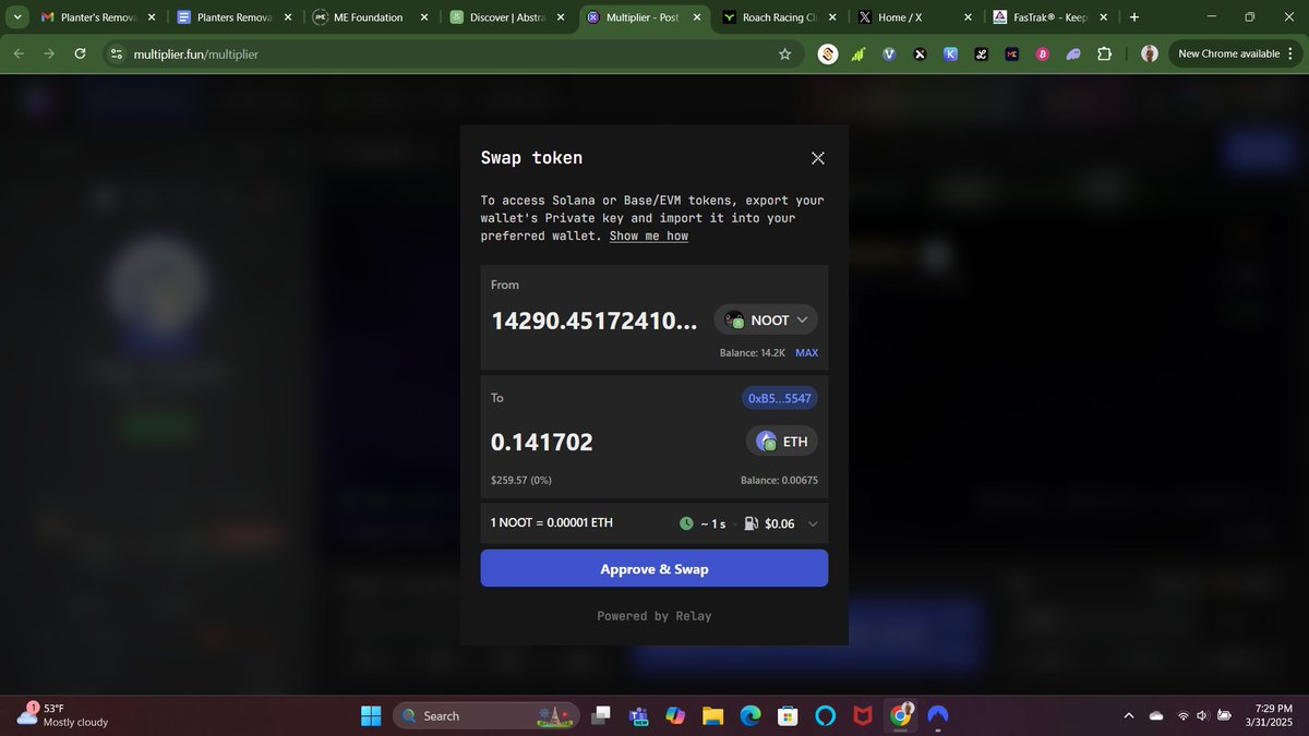 Chap1nn's tweet photo. Thanks for the $300 @multiplierfun 

I love @AbstractChain  😎 https://t.co/5IFEWsvIAe