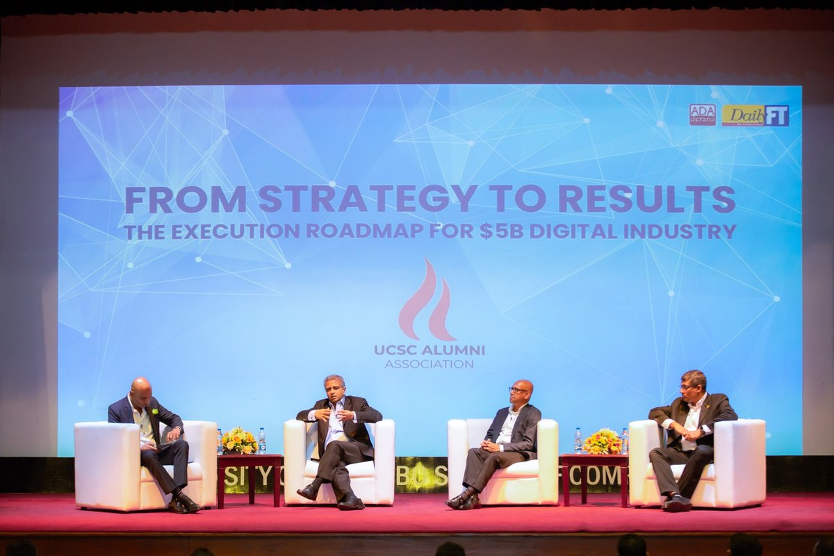 ThidaviTech's tweet photo. From Strategy to Results: Shaping Sri Lanka’s $5B Digital Future

Team Thidavi was honored to participate in the insightful panel discussion held on March 27th at UCSC.

#Thidavi #DigitalEconomy #SriLankaIT #Innovation #Collaboration #FutureOfTech https://t.co/K2GpvpduoV