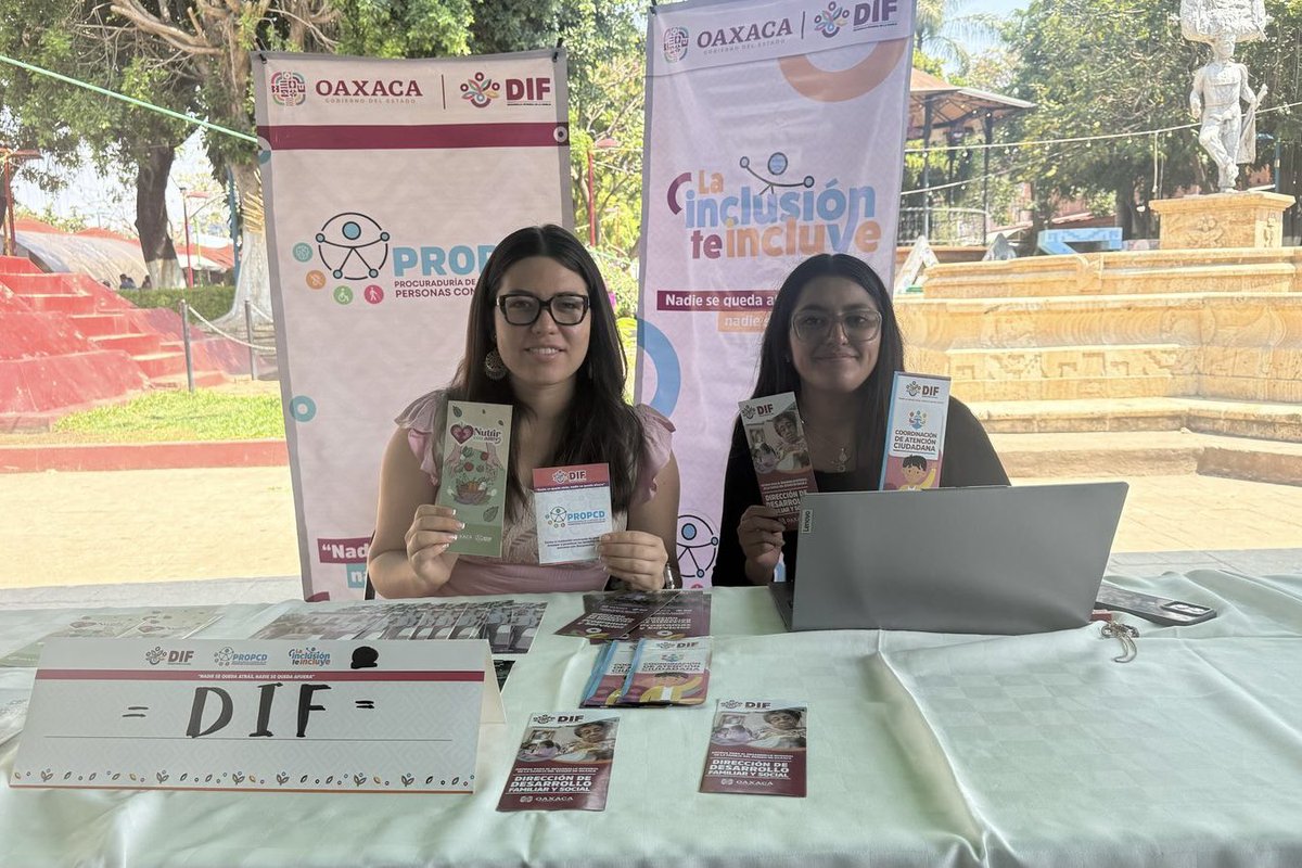 DIF_Oaxaca's tweet photo. En seguimiento a la campaña la inclusión te incluye, en días pasados, personal de la Procuraduría de la Defensa de las Personas con Discapacidad #Propcd, dependiente del organismo estatal, en coordinación con el SNE Oaxaca, llevaron a cabo la Feria Nacional de Empleo para el https://t.co/dd8Kyrsm2W