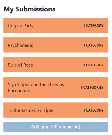 Submissions submitted! Fingers crossed 🤞
<a href="/GamesDoneQuick/">Games Done Quick</a> 
#twitchstreamer #speedrun