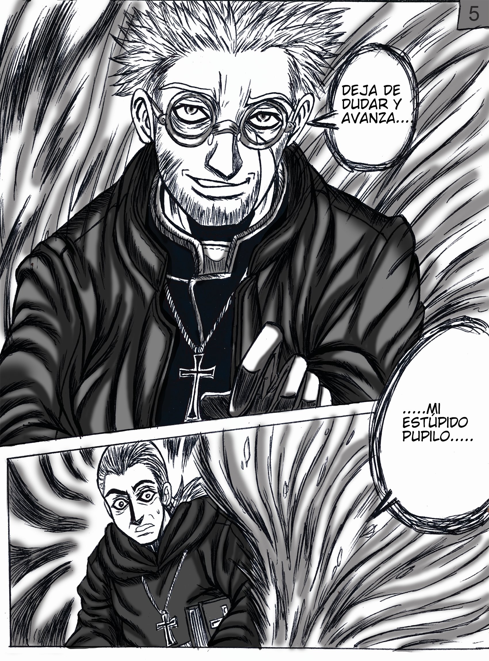 HELLSING 原画　エンリコ・マクスウェル hellsing, HELLSING / エンリコ・マクスウェル / August 24th