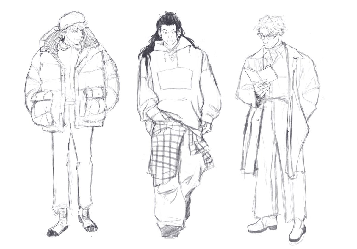 Ellvillify's tweet photo. Sorry for giving gojo the least drip I just needed victims for my clothing study….</3 #jjk #jjkfanart https://t.co/9FQBJTWCPO