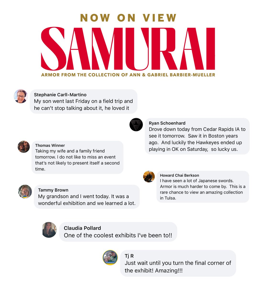 Philbrook's tweet image. Everyone’s talking about SAMURAI AT PHILBROOK! #nowonview