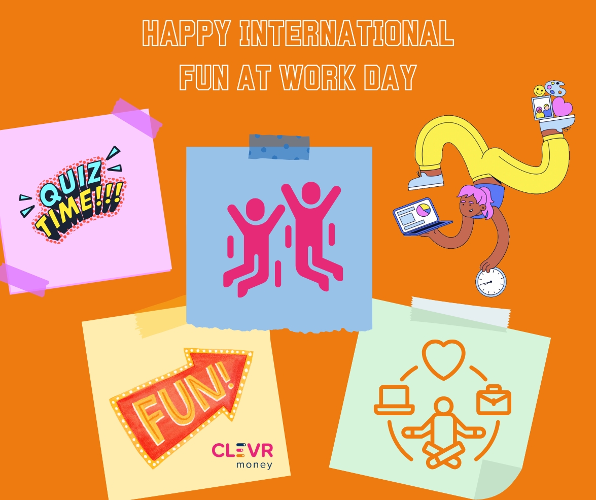 CLEVR_Money's tweet photo. Happy International Day Fun at Work! 🤣

This is to remind you to smile while doing your job. It's scientifically proven that people who smile while doing boring things, they find themselves having fun doing it. 😁

#internationaldayfundatwork #clevrmoney #Aprilsfools https://t.co/GiEwKV6tH2