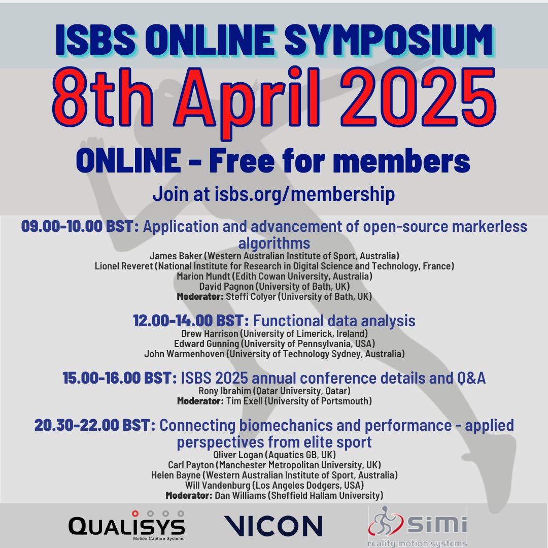 Helen Bayne (@helenbayneza) on Twitter photo ποΈ Coming up next week! Featuring presentations about our work at <a href="/InsideWAIS/">Western Australian Institute of Sport</a> supporting Olympic medalists prepare for Paris
π§π Markerless mocap in the pole vault training environment
πββοΈπ€ Applied biomechanics in a coach-led performance support team in swimming ποΈ Coming up next week! Featuring presentations about our work at <a href="/InsideWAIS/">Western Australian Institute of Sport</a> supporting Olympic medalists prepare for Paris
π§π Markerless mocap in the pole vault training environment
πββοΈπ€ Applied biomechanics in a coach-led performance support team in swimming