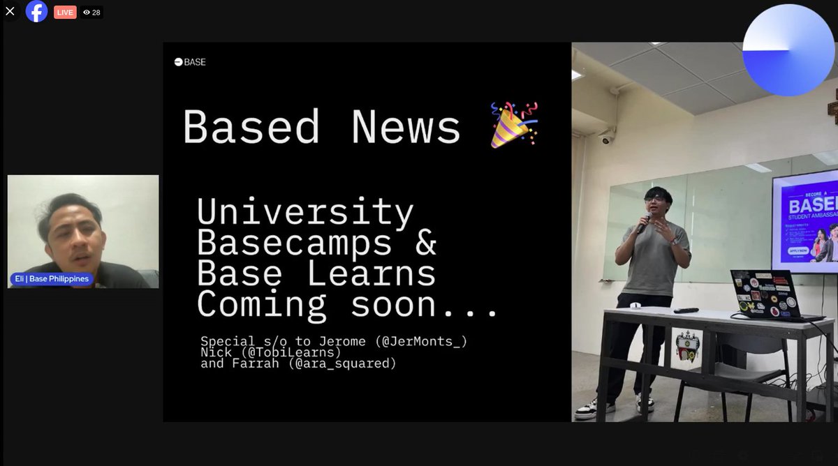 Tobi (@tobilearns) on Twitter photo March has been a fruitful month for <a href="/basepilipinas/">Base Philippines</a> and were just getting started. I'm also getting ready to lead University Basecamps and Base Learns so look out!
Also check out my repo for Base Projects, let's build this for everyone. ๐
github.com/Tobi-Learns/Baโฆ March has been a fruitful month for <a href="/basepilipinas/">Base Philippines</a> and were just getting started. I'm also getting ready to lead University Basecamps and Base Learns so look out!
Also check out my repo for Base Projects, let's build this for everyone. ๐
github.com/Tobi-Learns/Baโฆ