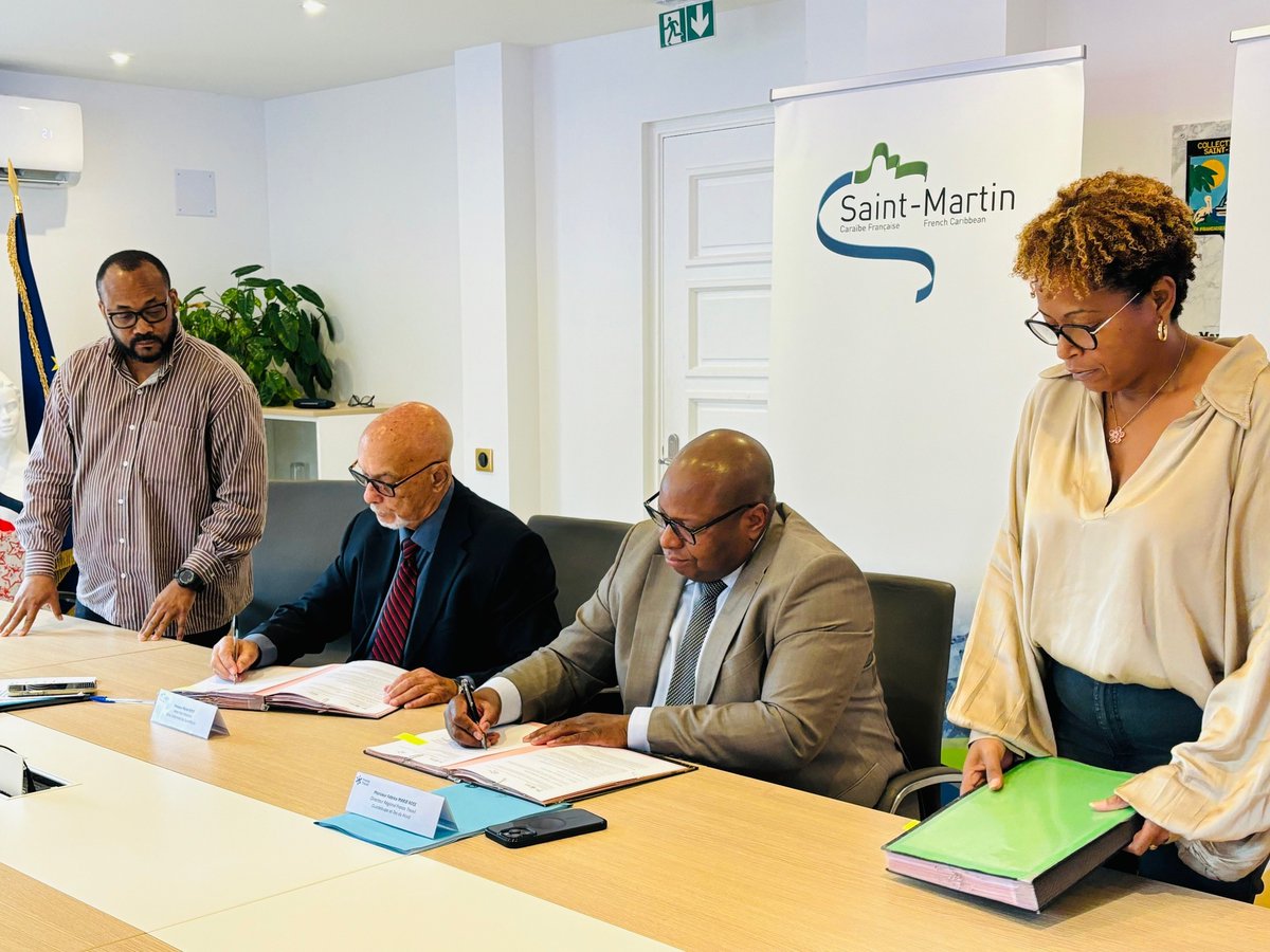 #SaintMartin : Signature d’une convention entre <a href="/FranceTravail/">France Travail</a>  et la Collectivité de Saint-Martin pour l’accompagnement des demandeurs d’emploi

➡️tinyurl.com/979nny56

➡️ La Collectivité d’outre-mer de Saint-Martin et France Travail ont signé le 31 mars, une convention