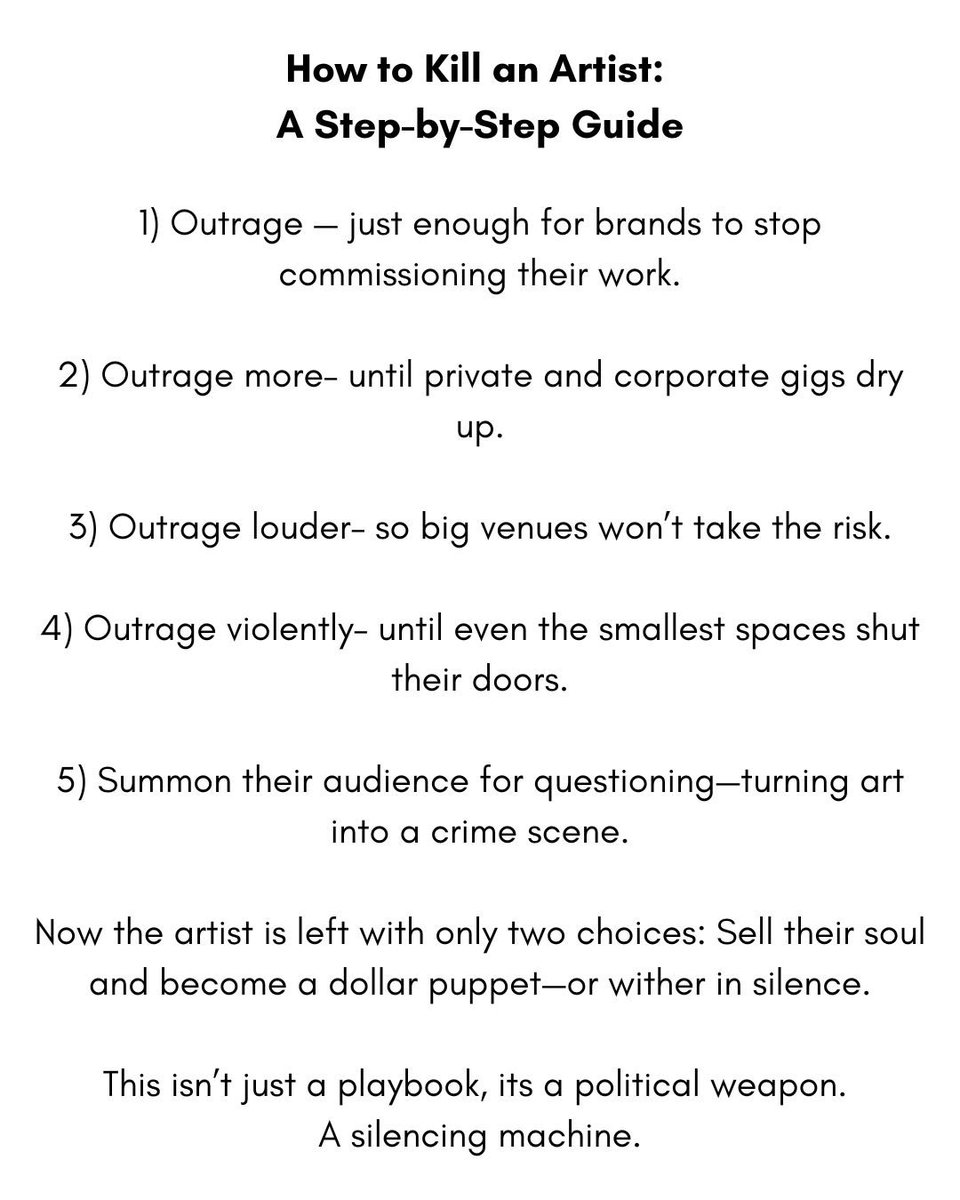 How to kill an Artist “Democratically”