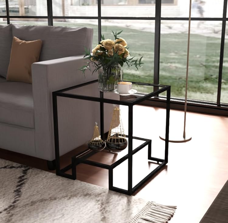 Cosvalvelife's tweet photo. This black metal and glass side table is the perfect blend of contemporary design and practicality. Whether you're enjoying your morning coffee or organizing your essentials, this table adds a sophisticated touch to any space.

#home #interiors #coffeetable #cosvalve https://t.co/bTTcQIuKDM