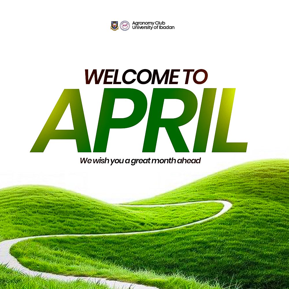 AgronomyUi's tweet photo. Welcome to April๐
#TheVisionTeam wishes us a prosperous month๐ซโค๏ธ https://t.co/PwQx3CYTGo
