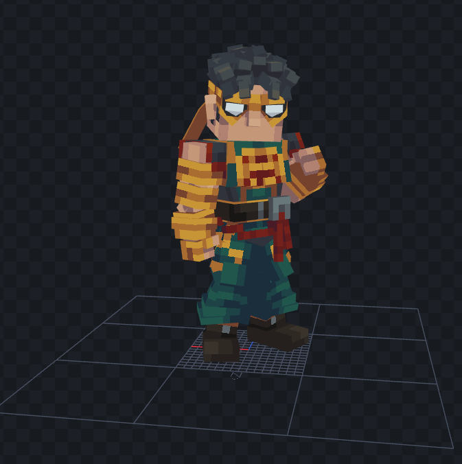 YYbwr's tweet image. 铁拳林烈(lin lie)
#MarvelRivals #blockbench #pixelart #lowpoly #Minecraft