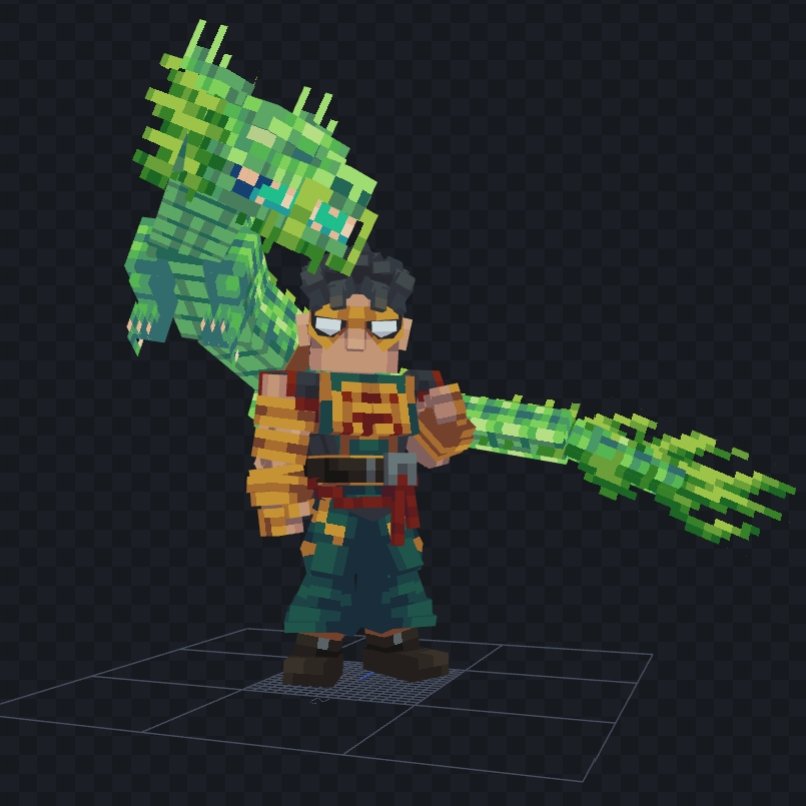 YYbwr's tweet image. 铁拳林烈(lin lie)
#MarvelRivals #blockbench #pixelart #lowpoly #Minecraft