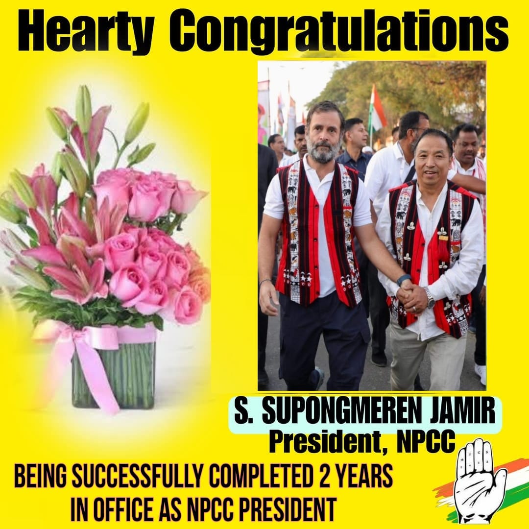 Hearty Congratulations Sir <a href="/SSJamirINC/">S Supongmeren Jamir</a>