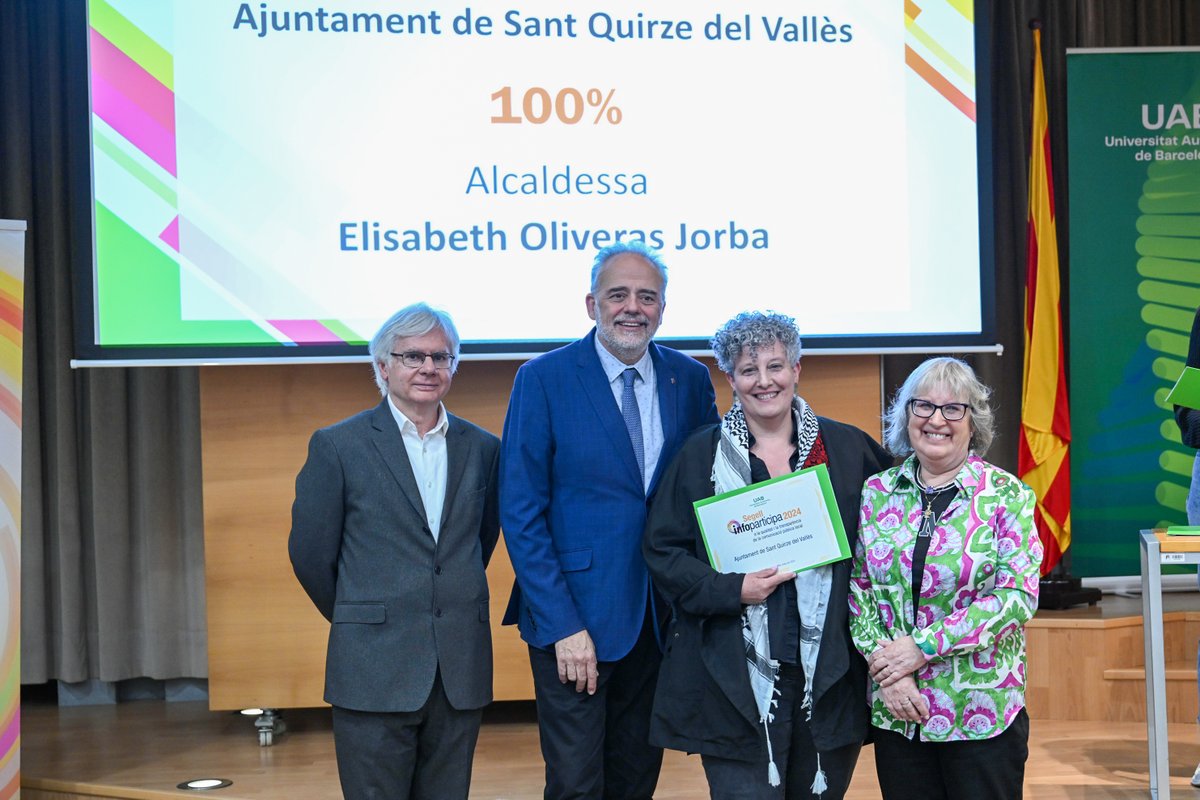 Aj. Sant Quirze del Vallès (@ajsantquirze) on Twitter photo 🔴 L'Ajuntament de #SQV revalida el Segell Infoparticipa amb la màxima puntuació, el 100% dels indicadors. Un guardó atorgat per la <a href="/UABBarcelona/">Universitat Autònoma de Barcelona</a> en reconeixement de la transparència i qualitat de la comunicació pública local.
ℹ️👉 bit.ly/4cevkow
#infoparticipa 🔴 L'Ajuntament de #SQV revalida el Segell Infoparticipa amb la màxima puntuació, el 100% dels indicadors. Un guardó atorgat per la <a href="/UABBarcelona/">Universitat Autònoma de Barcelona</a> en reconeixement de la transparència i qualitat de la comunicació pública local.
ℹ️👉 bit.ly/4cevkow
#infoparticipa
