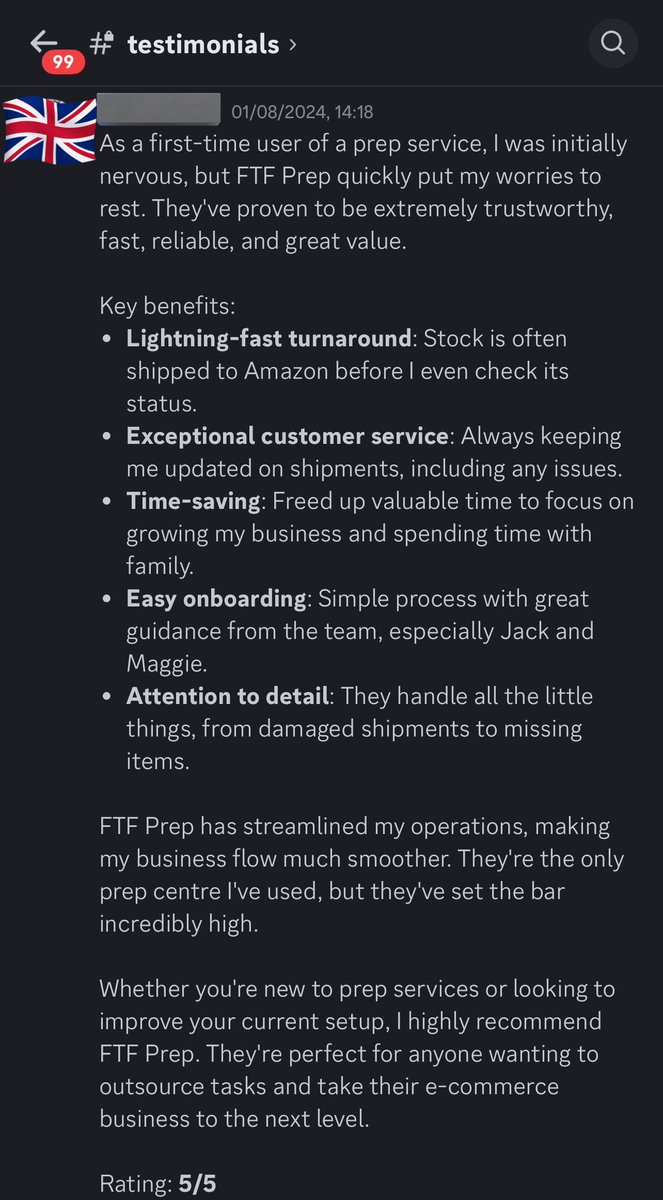 ahvnt01's tweet photo. ๐ฆ Youโve seen this post for a reason ๐ฆ
Everyone is at a different stage with their FBA journey..
Hereโs what a few of our clients have said about @ftf_fba ๐
#testimonial #fba #fbauk #amazonfba #fbaprep #ukbusiness https://t.co/eSt8U1b6jW