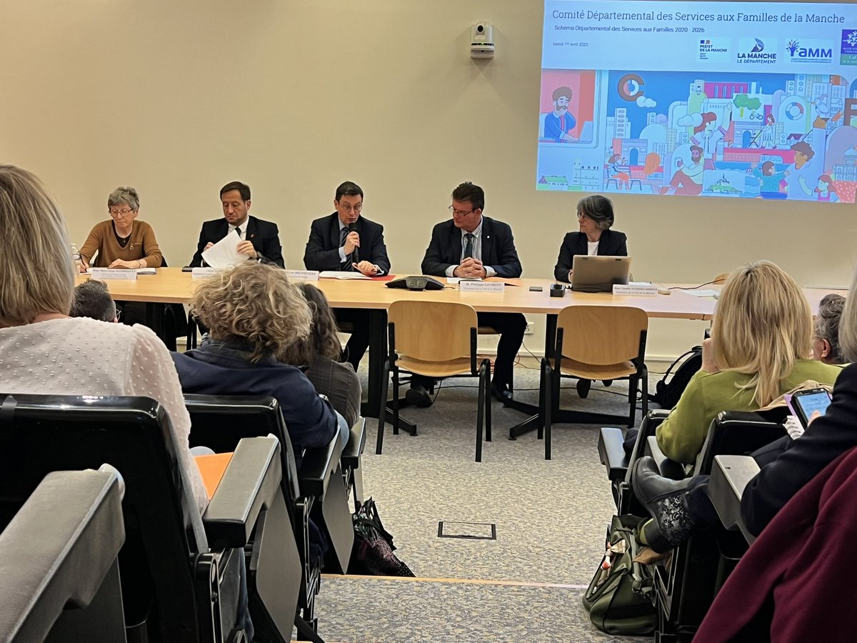 Ce matin se tient à St-Lô, le 3ème comité départemental des services aux familles de la Manche, qui vise à voter le bilan des actions réalisées en 2024 et voter également un avenant qui intègre les enjeux du service public de la petite enfance.