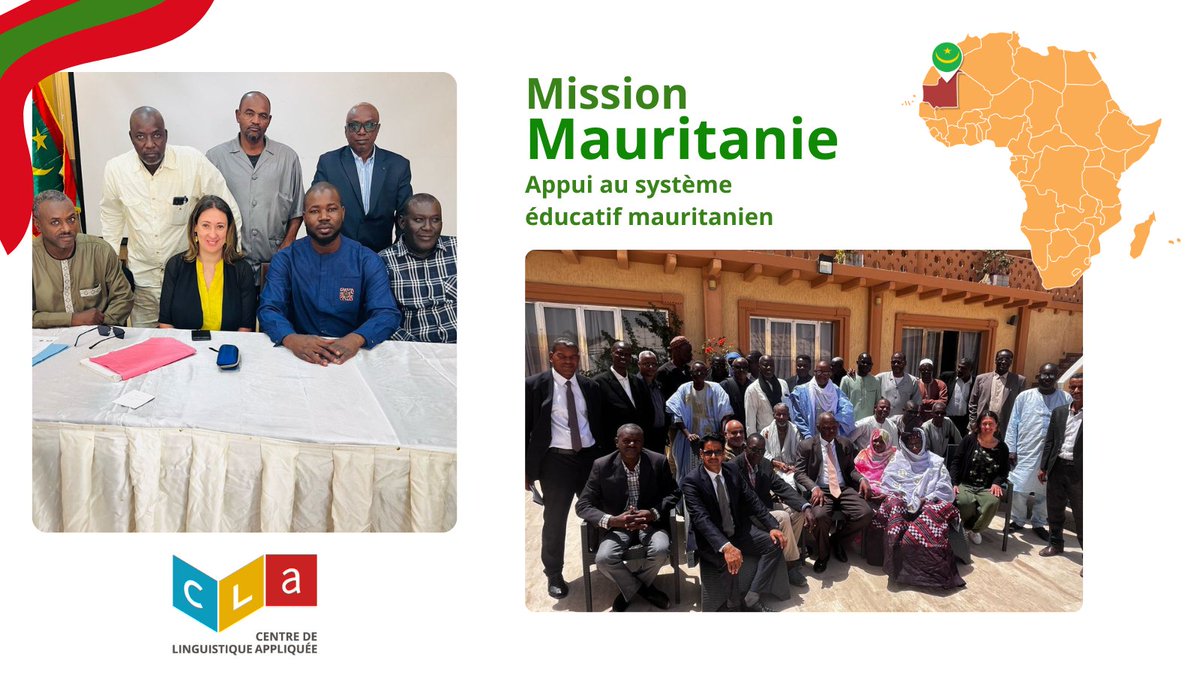 Appui au système éducatif mauritanien
Dans le cadre de la nouvelle loi d’orientation impactant l’enseignement du français et de l'arabe, l’expertise du CLA a été sollicitée pour accompagner les formateurs-concepteurs mauritaniens exerçant dans des écoles normales d’instituteurs