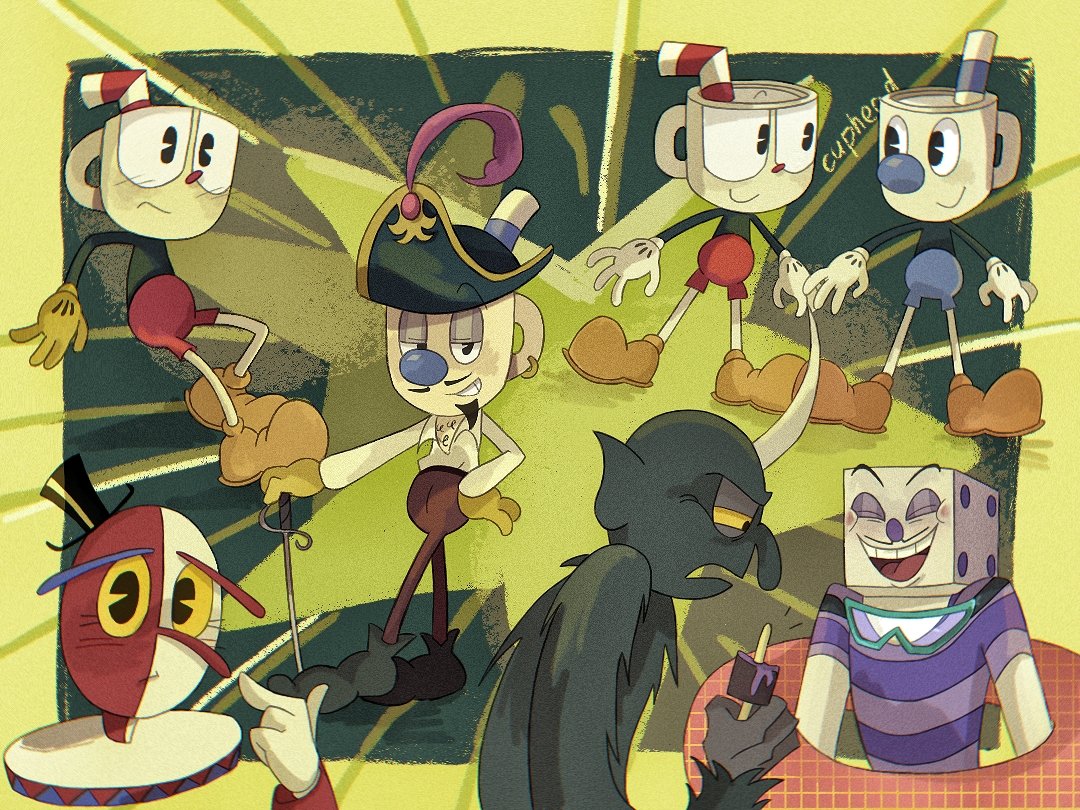 mngch456713's tweet photo. #BeppiTheClown #Mugman #CupHead #KingDice #cupheaddevil 🍹 https://t.co/WlnG4aGRJu