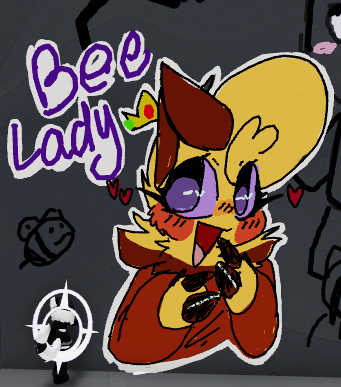 EmeraldRoses11's tweet image. draw my beloved bee girl in roblox :3