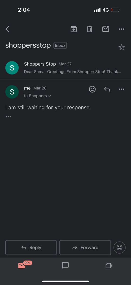 samarkhanxo's tweet photo. @shopperstop rather the support keeps asking for proofs despite me sending all the proofs multiple times on emails @shoppersstop https://t.co/yDz1brCOFn