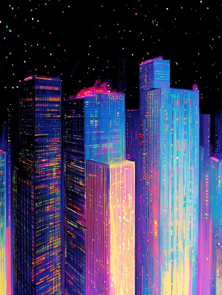 Neon Dreams 🌆

Dive into a vibrant cyberpunk universe. Neon-lit skyscrapers pierce the night sky, casting a mesmerizing glow. 🌃

Prompt 👇  
type of futuristic cityscape, neon-lit skyscrapers, vertical perspective, vibrant colors, cyberpunk style, nighttime, glowing lights,
