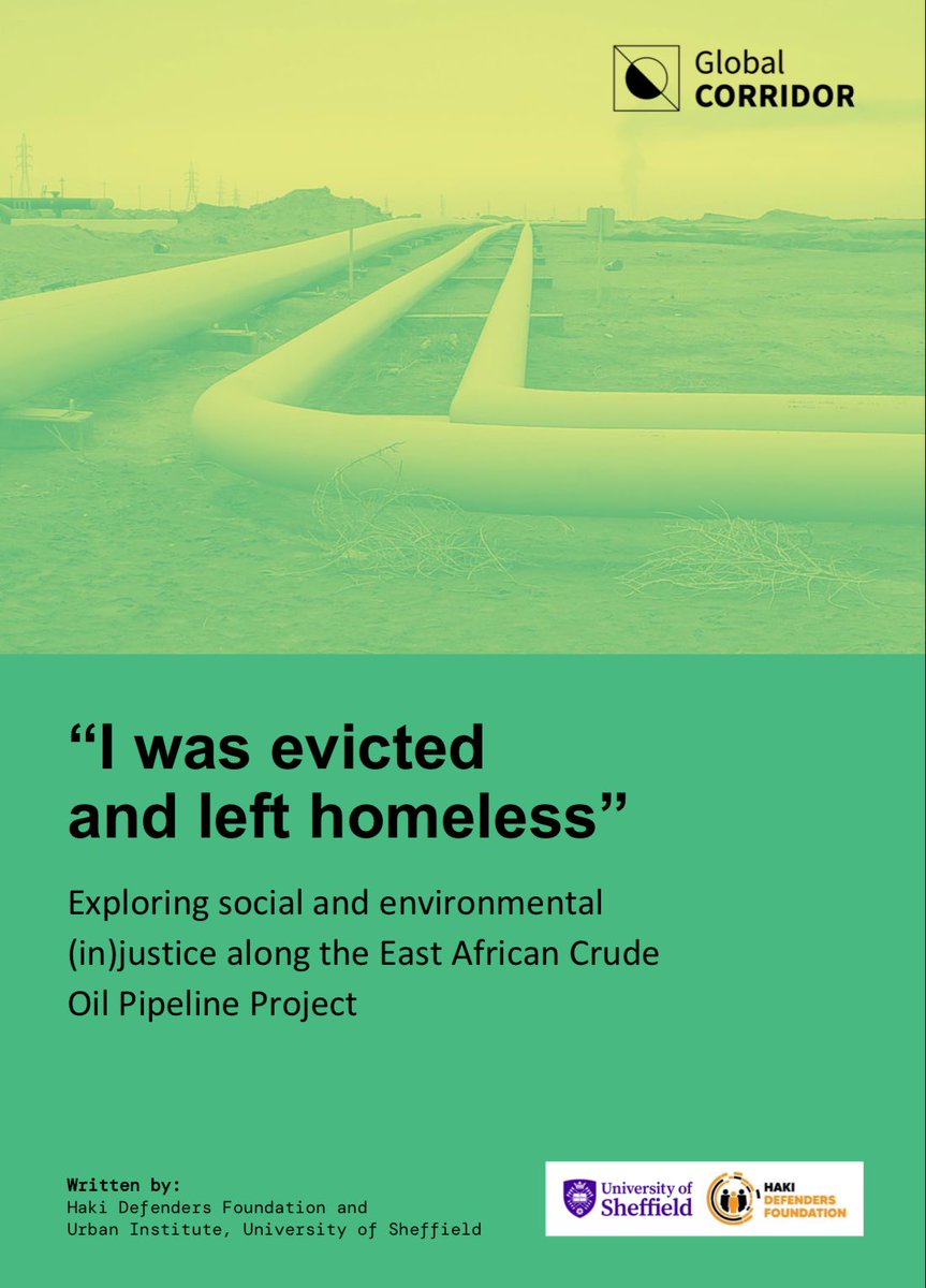 Haki Defenders Foundation (@hakidefenders) on Twitter photo āHaki Defenders Foundation and the <a href="/Urban_Inst/">The Urban Institute</a> released a report based on interviews with 100 people affected by the pipeline in Uganda, including those whose land had been compulsorily acquired.
The researchers found that although the #EACOP project included a resettlement plan āHaki Defenders Foundation and the <a href="/Urban_Inst/">The Urban Institute</a> released a report based on interviews with 100 people affected by the pipeline in Uganda, including those whose land had been compulsorily acquired.
The researchers found that although the #EACOP project included a resettlement plan