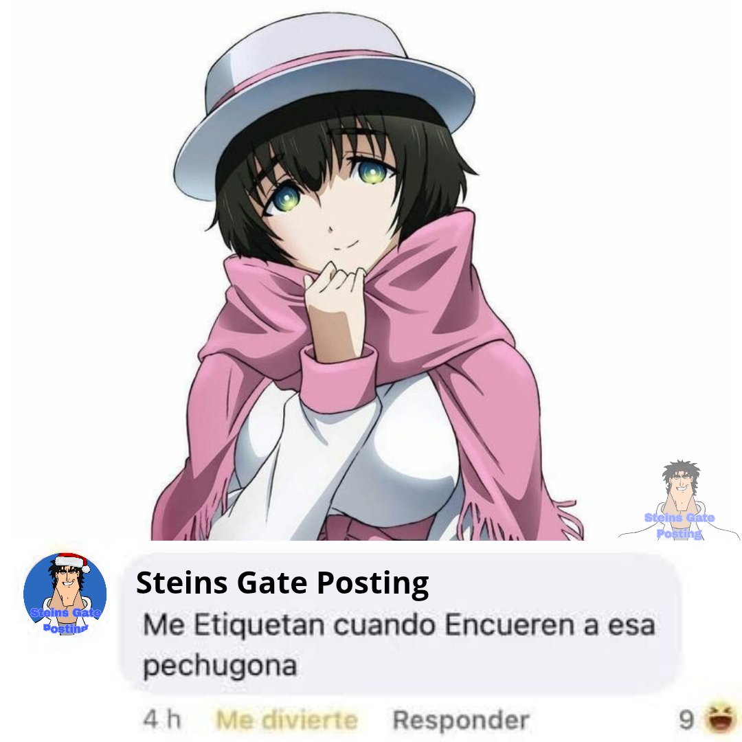 GateShitposting's tweet photo. Les prometo que todavía tengo memes, dibujos e ideas por subir,pero la sern y la convergencia me lo impiden.
(En realidad solo se me olvida xd)
#SteinsGate0 #operationbifrost #steinsgateedit #steinsgate https://t.co/D26xsmTqk2