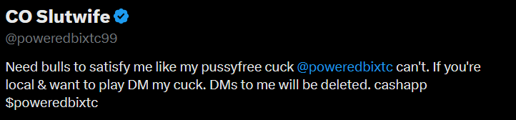 CO Slutwife tweet media