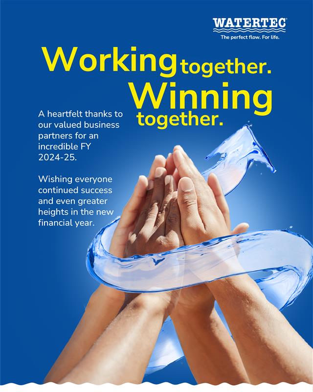 Watertecind's tweet photo. A big THANK YOU to our valued business partners for an amazing FY 24-25! Your trust keeps the flow of success going. Wishing you continued growth & new heights ahead!
#WatertecIndia #PartnershipMatters #SuccessFlow #BusinessSuccess https://t.co/0UNIePd3ZO