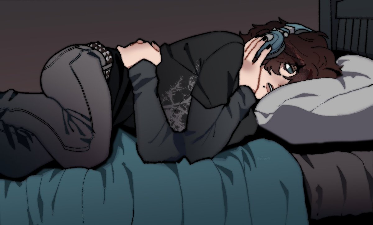 poyo_ii's tweet image. he's listening to deftones #quentinsmith