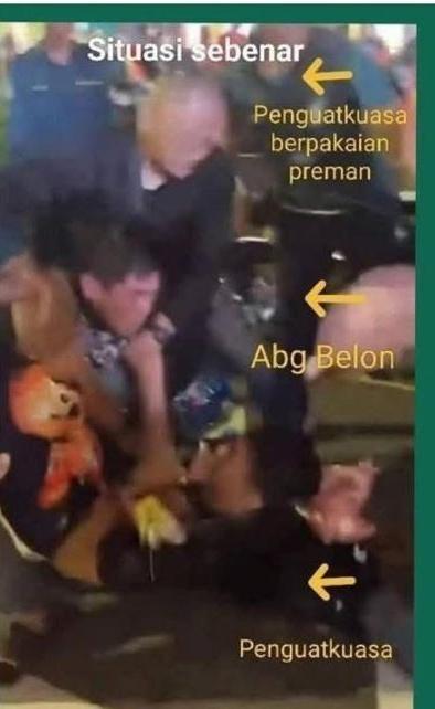 adamyusuf88's tweet photo. Kisah sebenar:

1. Abang Belon henyak penguatkuasa 

2. Rakan penguatkuasa bantu meleraikan 

Tamat. https://t.co/mD4HVjyJ3y