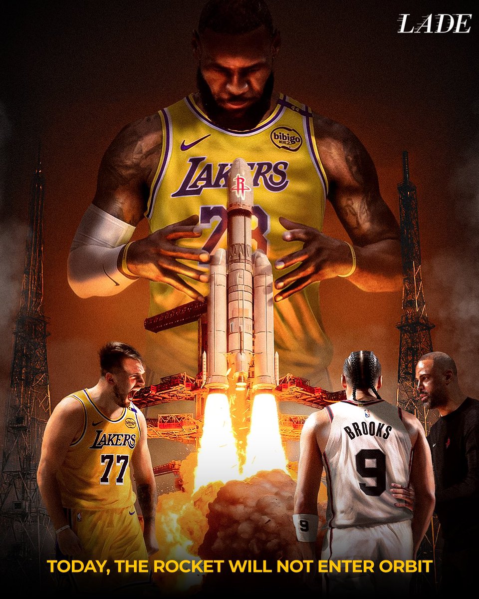 LADEig's tweet photo. HOUSTON, YOU HAVE A PROBLEM: THE LAKERS DEFEAT THE 2 SEED ROCKETS 😈 https://t.co/Xyym7281Q7