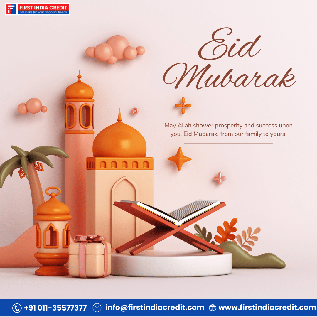 1st_IndiaCredit's tweet image. Joyful Eid greetings to you from the team of Web: firstindiacredit.com | Visit: 88 Basement, Sant Nagar, East of Kailash, New Delhi-110065
#EidMubarak
#EidGreetings
#FirstIndiaCredit
#FinancialInclusion
#FestivalWishes