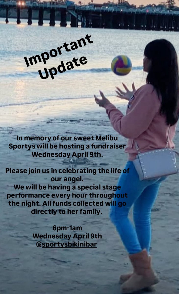 With heavy hearts, we share the sad news that we have lost one of our beautiful dancers, Melibu. In her honor, Sporty’s will be hosting a fundraiser on Wednesday, April 9th to celebrate her life. ♥️🪽💙