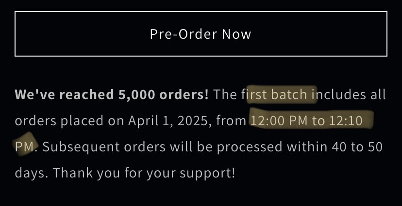 THE CONFIRMATION THAT WE NEED:

PASOK KA SA TOUGH 5K IF YOU PLACED THE ORDER FROM 12PM TO 12:10PM ✨📢

ibig sabihin ——- we managed to sold out 5K elesbi in 10mins???? 

ELESBI LIWANAG SA DILIM
<a href="/SB19Official/">SB19 Official</a> #SB19
#ELESBIDUSK