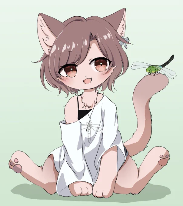ラクザちゃんもふもふ化でした表情差分もある 