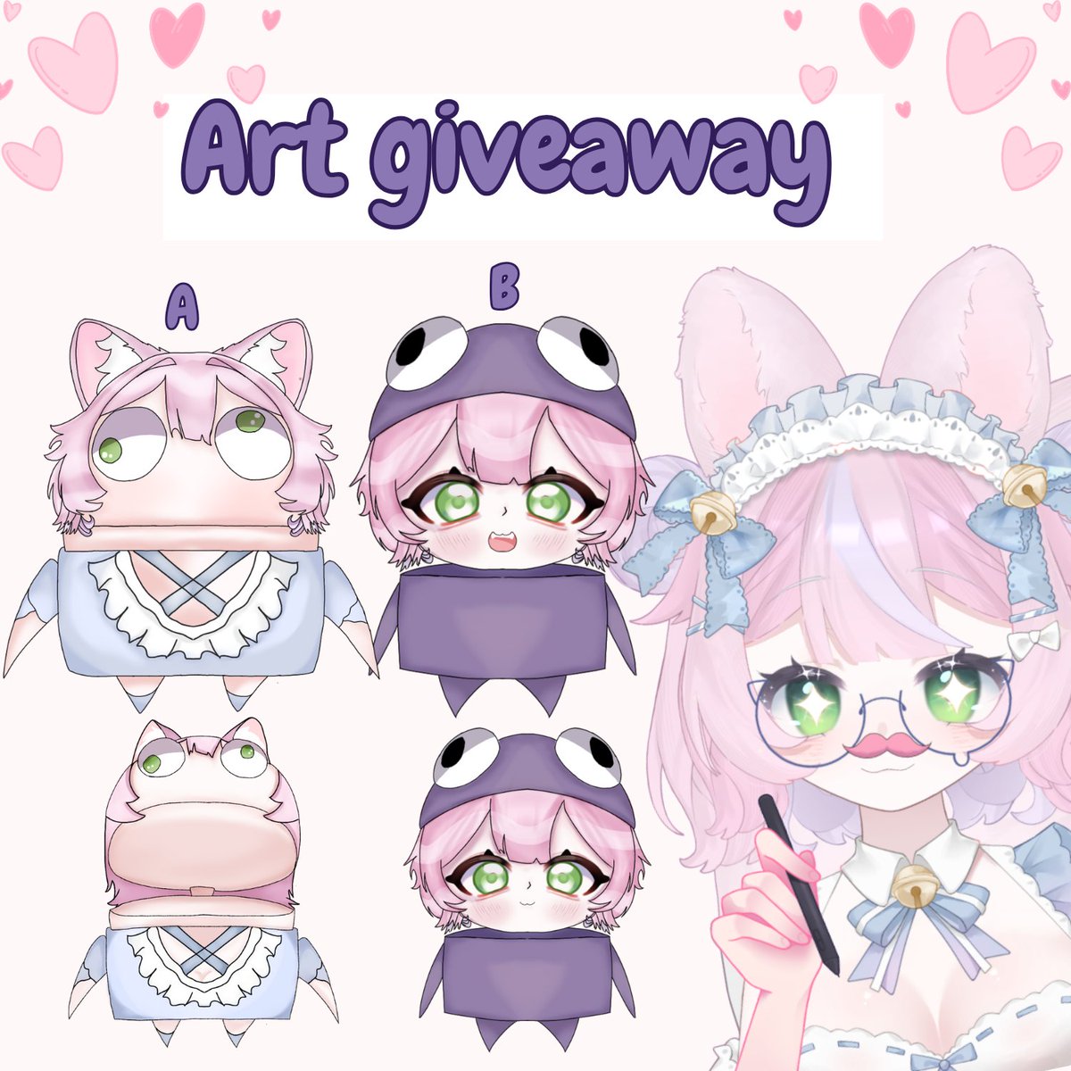 ❗️ART GIVEAWAY❗️

I will be doing a repo giveaway! 
of both styles! You can choose whichever 

🍓𝗥𝘂𝗹𝗲𝘀🍓
Drop your ref 
follow me 
↻₊˚⊹♡
I will select 4 random winners!